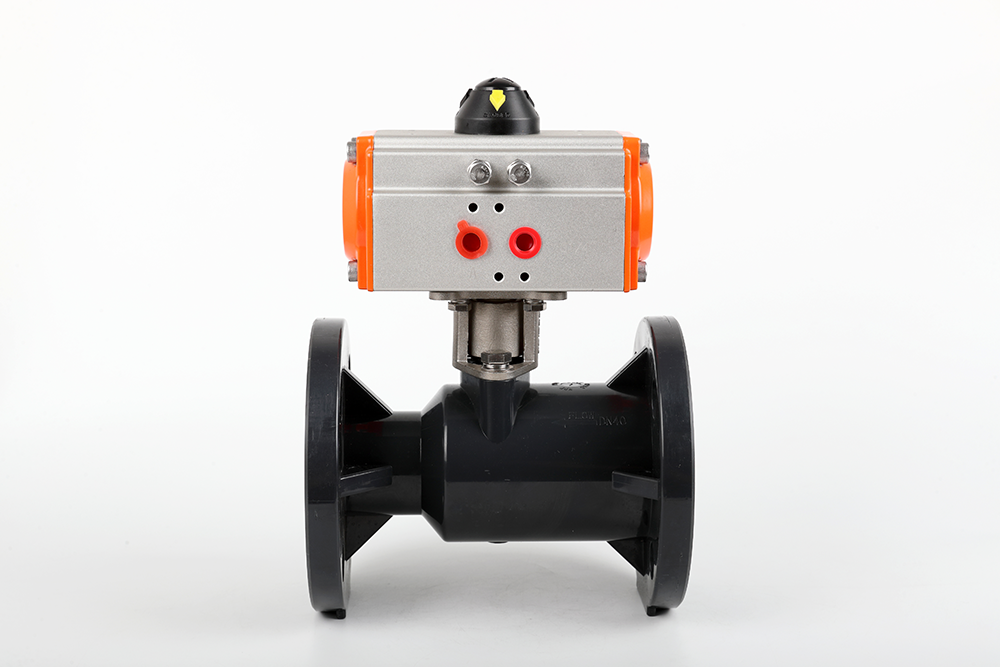 原州气动法兰一体球阀